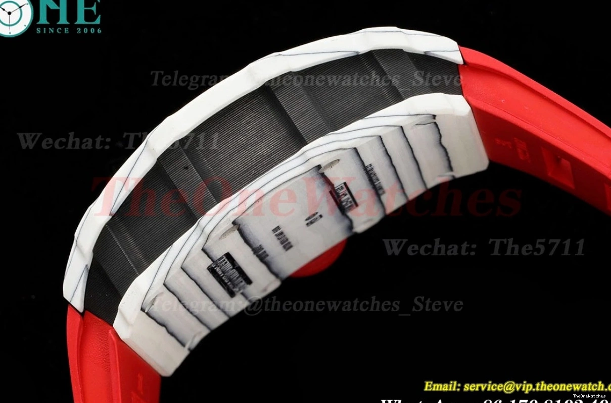 White Sonic Carbon RU Clone RMUL2 RM035 Red 0202